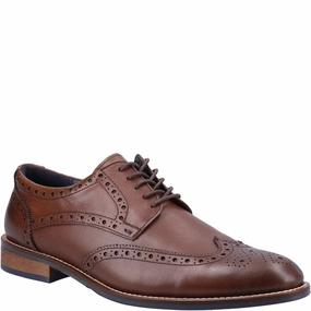Fit for All Reinforced toe Hush Puppies Dustin Brogue Shoe