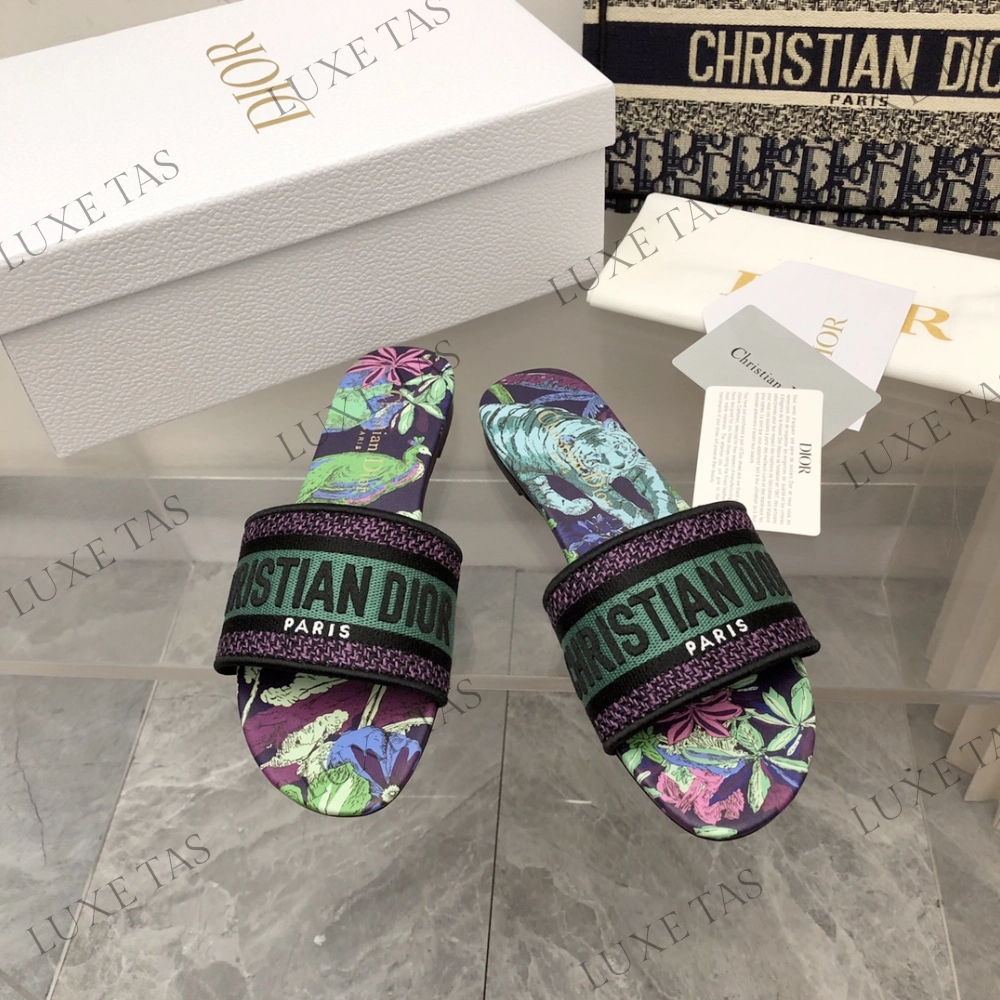 Arch support Dway Heeled Slide Multicolor - Designer Slides & Sandals for Women