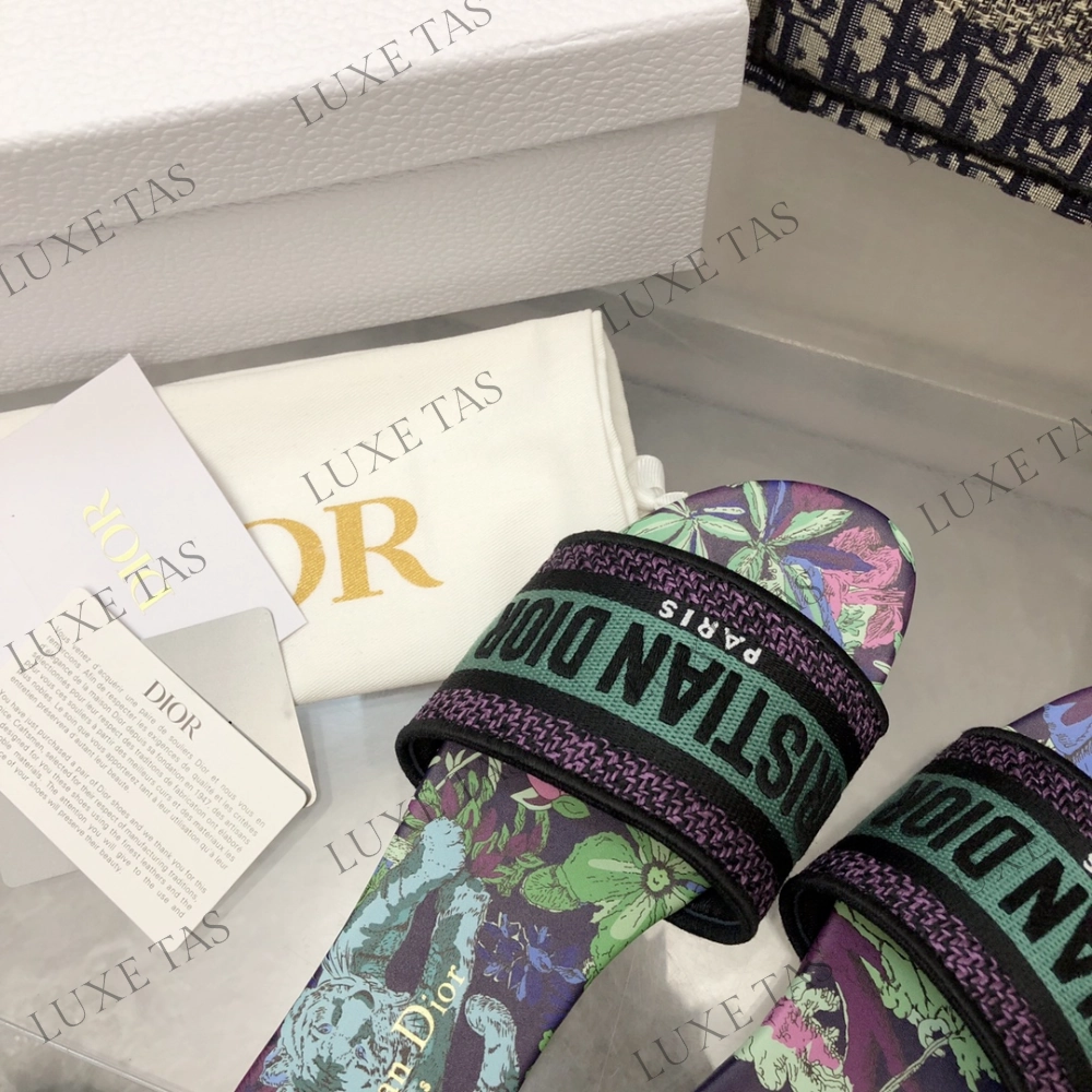 Urban Casual Tropical Glow Dway Heeled Slide Multicolor - Designer Slides & Sandals for Women