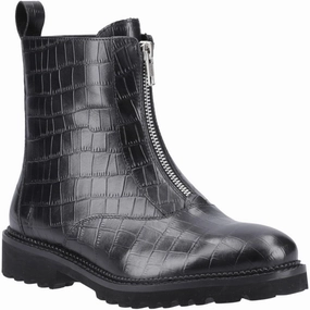 Hush Puppies Gena Front Zip Boot Slim Look