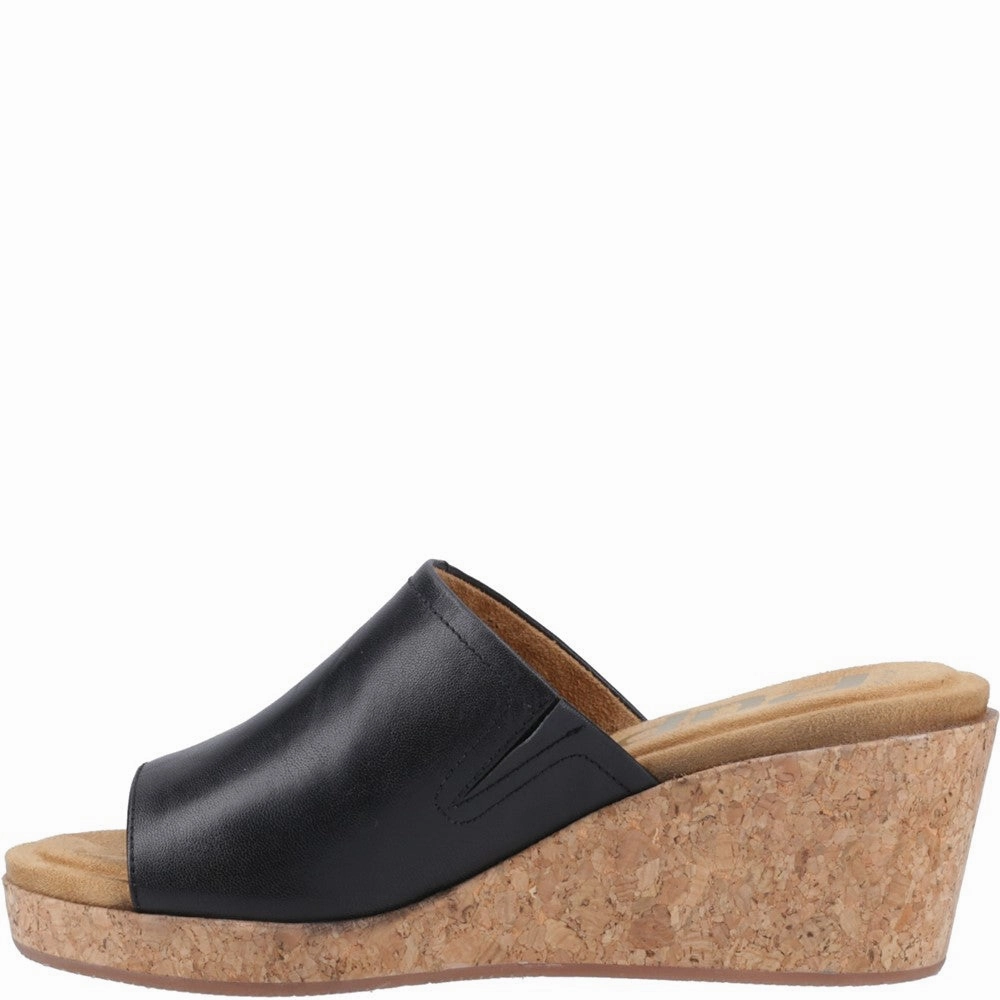 Rubber   sole Foot Daily Hush Puppies Willow Slide Wedge