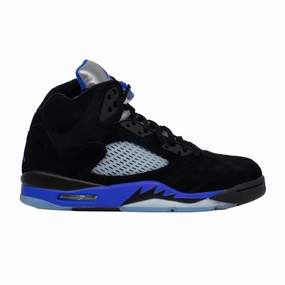 Enhanced Traction running in an estuary area shoes Air Jordan 5, Racer Blue