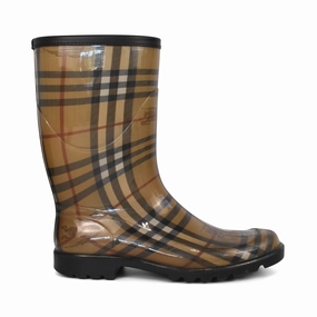 Burberry Novacheck Rain Boots - Women's 39 Flexible Comfort Leather Material