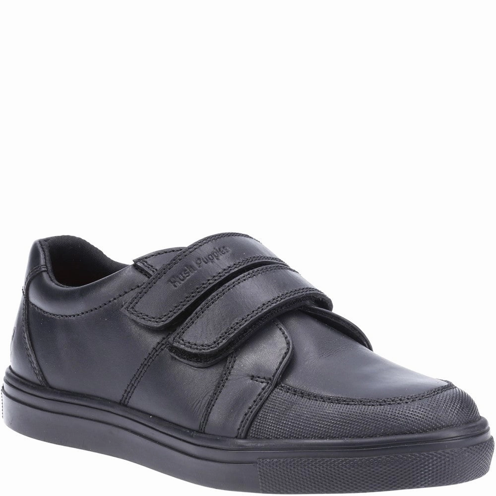 No Break Travel Friendly Hush Puppies Santos Junior School Shoes