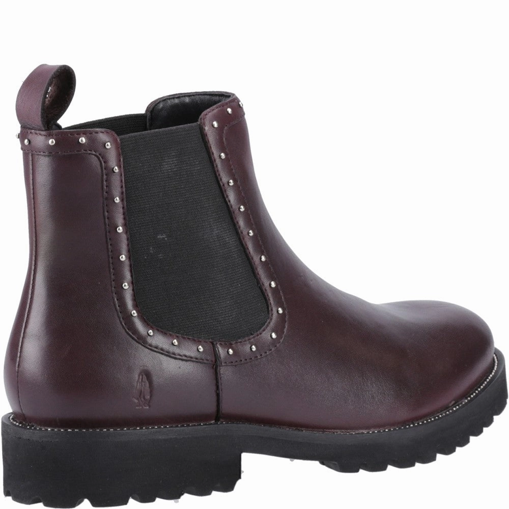 Hush Puppies Gwyneth Stud Boot Light Travel Ocean Path