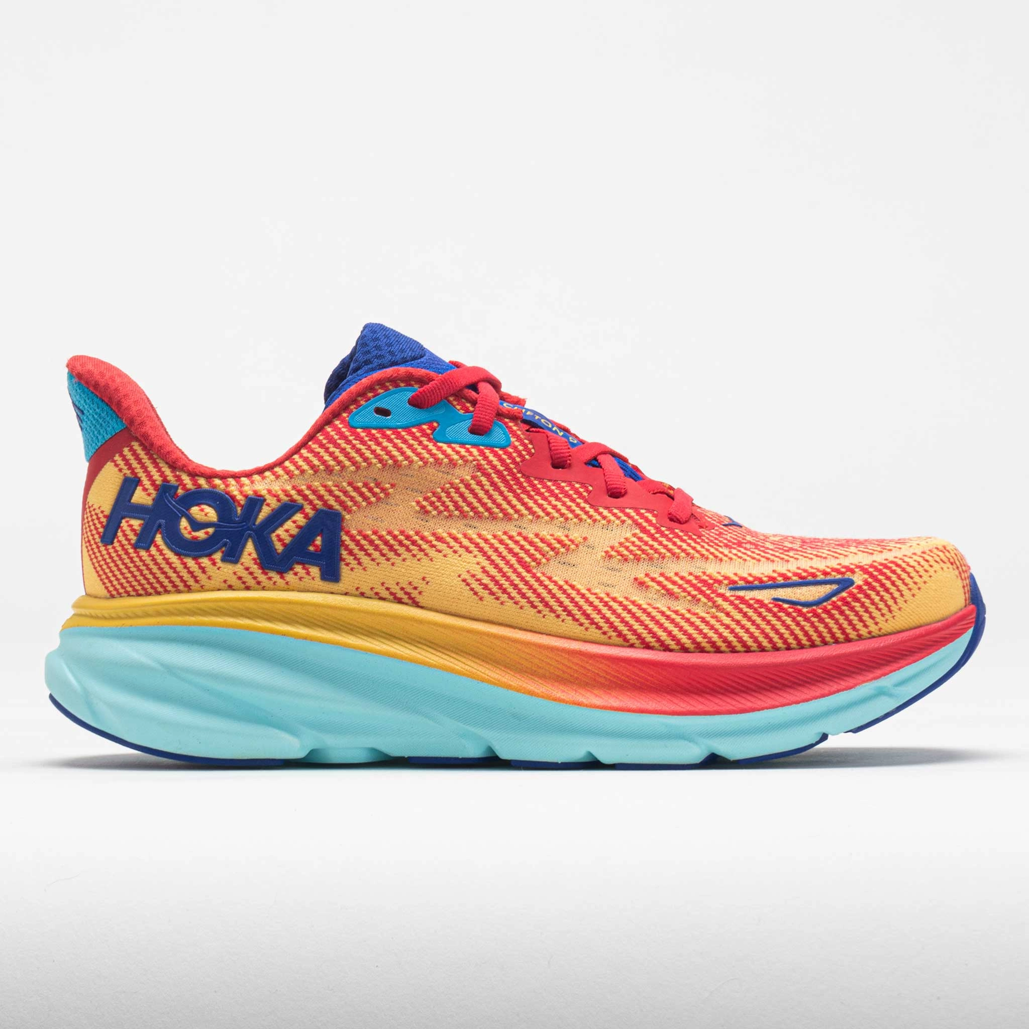 HOKA Clifton 9 Women's  Cerise/Cloudless amateur shoes ReflectiveDetails