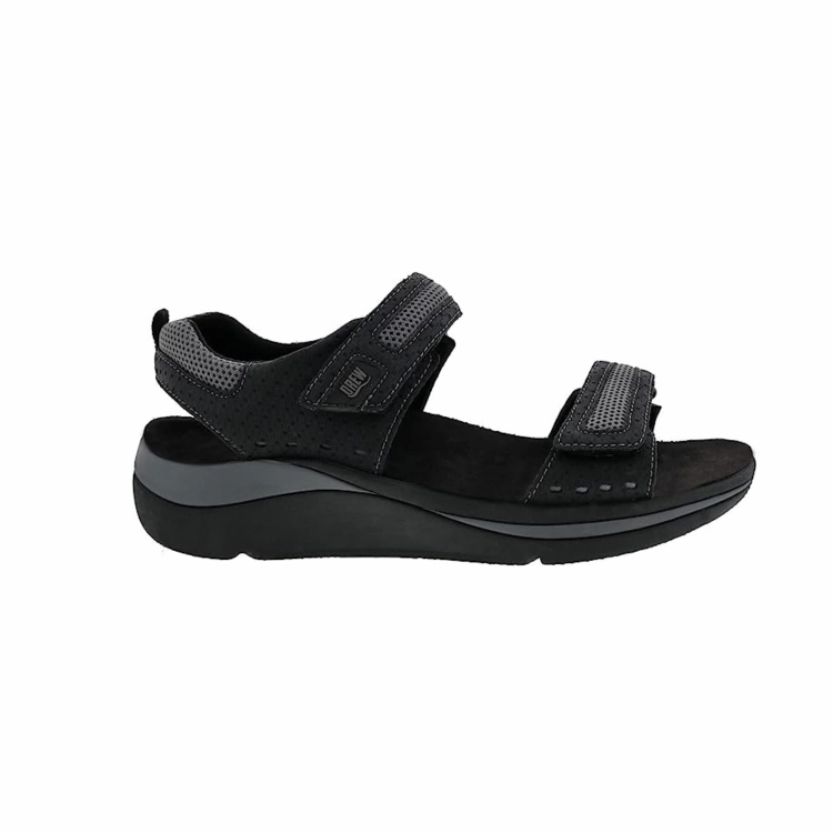 All Rounder Sophie Orthopedic Black Sandal