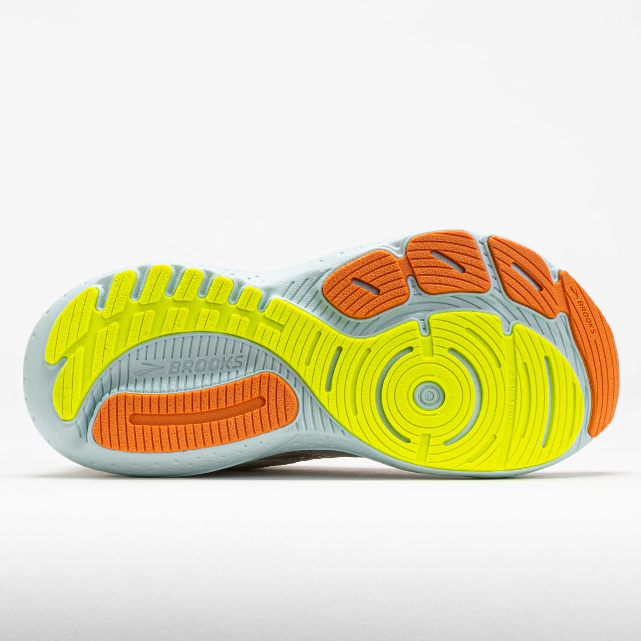 Stable Fit Brooks Glycerin GTS 21 Women's  Coconut/Aqua/Autumn Sunset