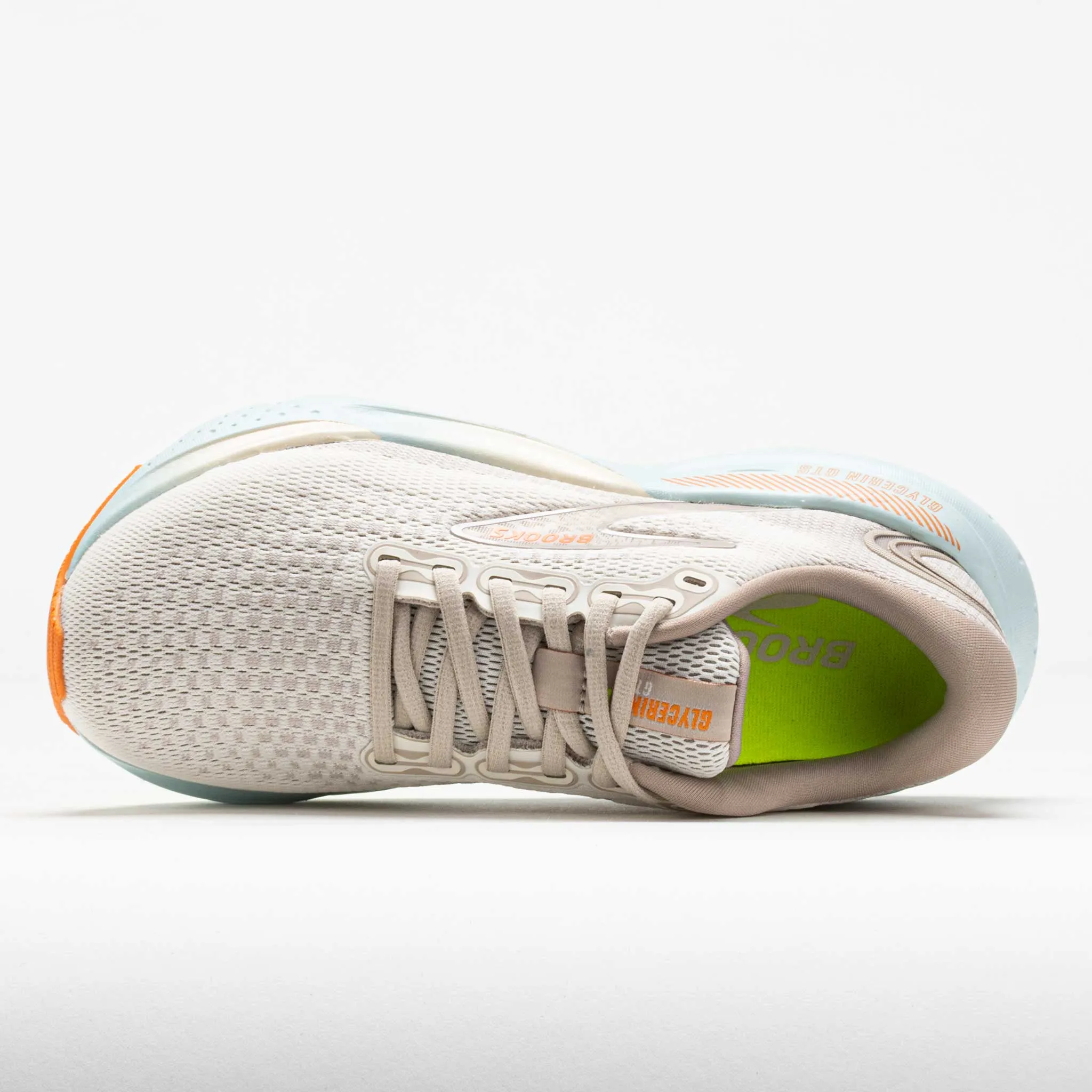 Brooks Glycerin GTS 21 Women's  Coconut/Aqua/Autumn Sunset EVA mesh - upper - material shoes