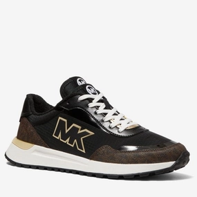 MICHAEL Michael Kors Bolt Nylon and Logo Trainer label
