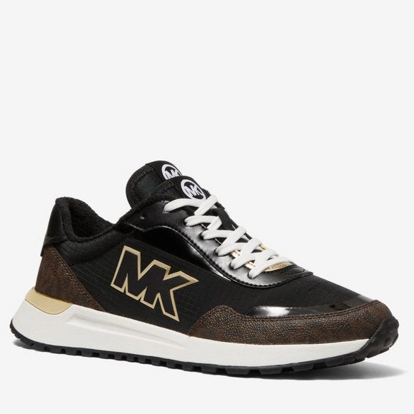 MICHAEL Michael Kors Bolt Nylon and Logo Trainer Snowy running traction toe - support - system