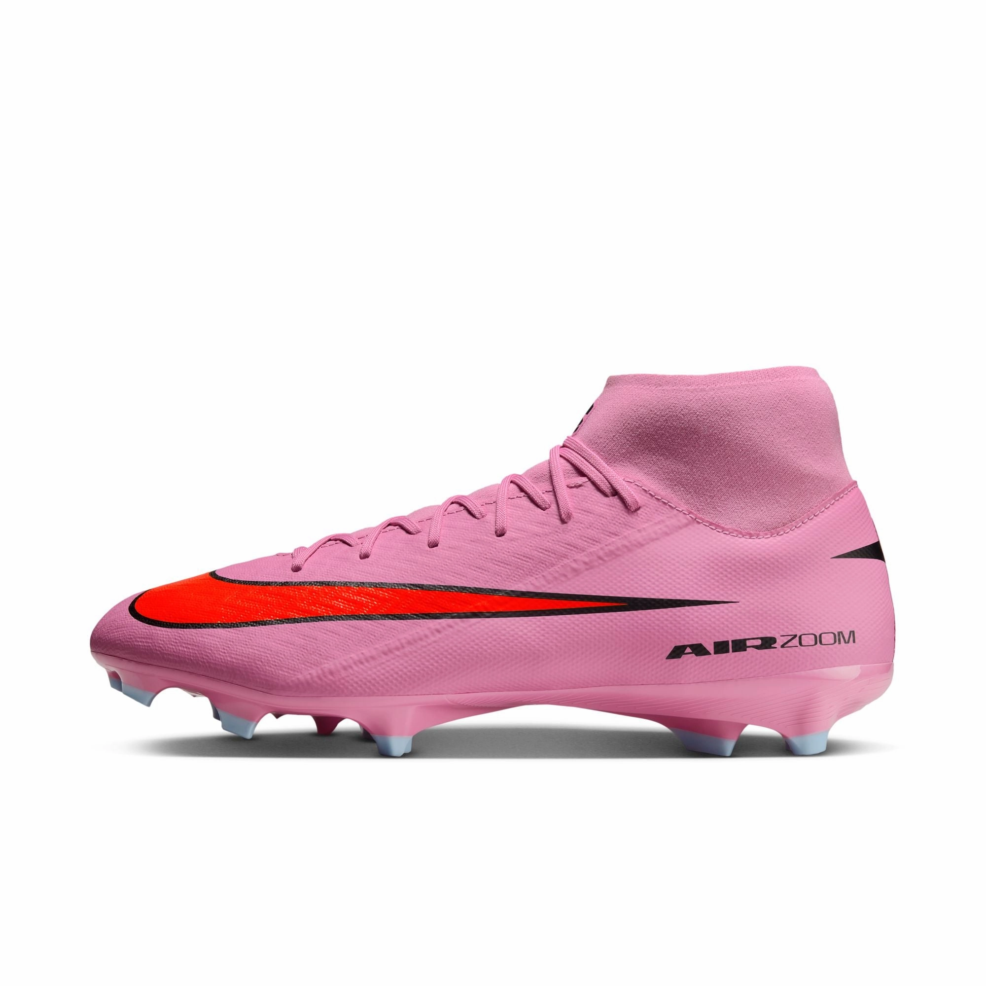 Roll-Over Nike Air Zoom Mercurial Superfly 10 Academy FG Firm Soccer Shoes - Magic Flamingo/ Black Total Crimson