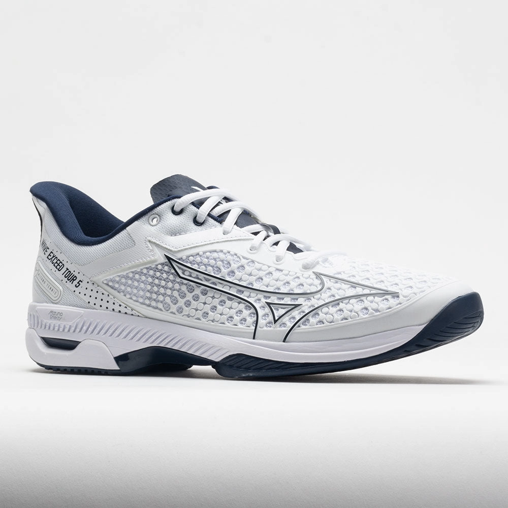 sprint speed Mizuno Wave Exceed Tour 5 AC Men's  White/Dress Blue