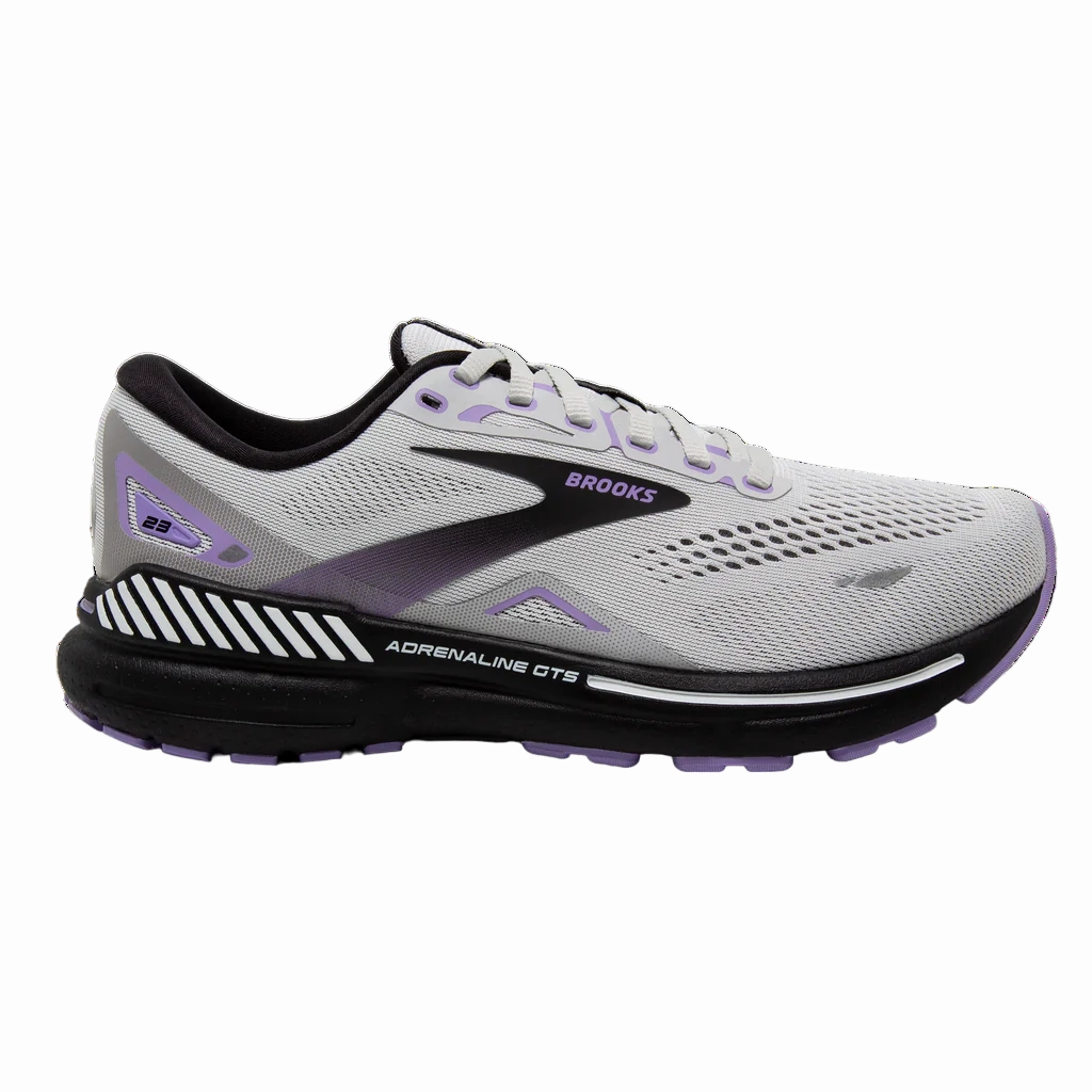 Women's Adrenaline GTS 23 Grey/Black/Purple Travel Light Smooth Design