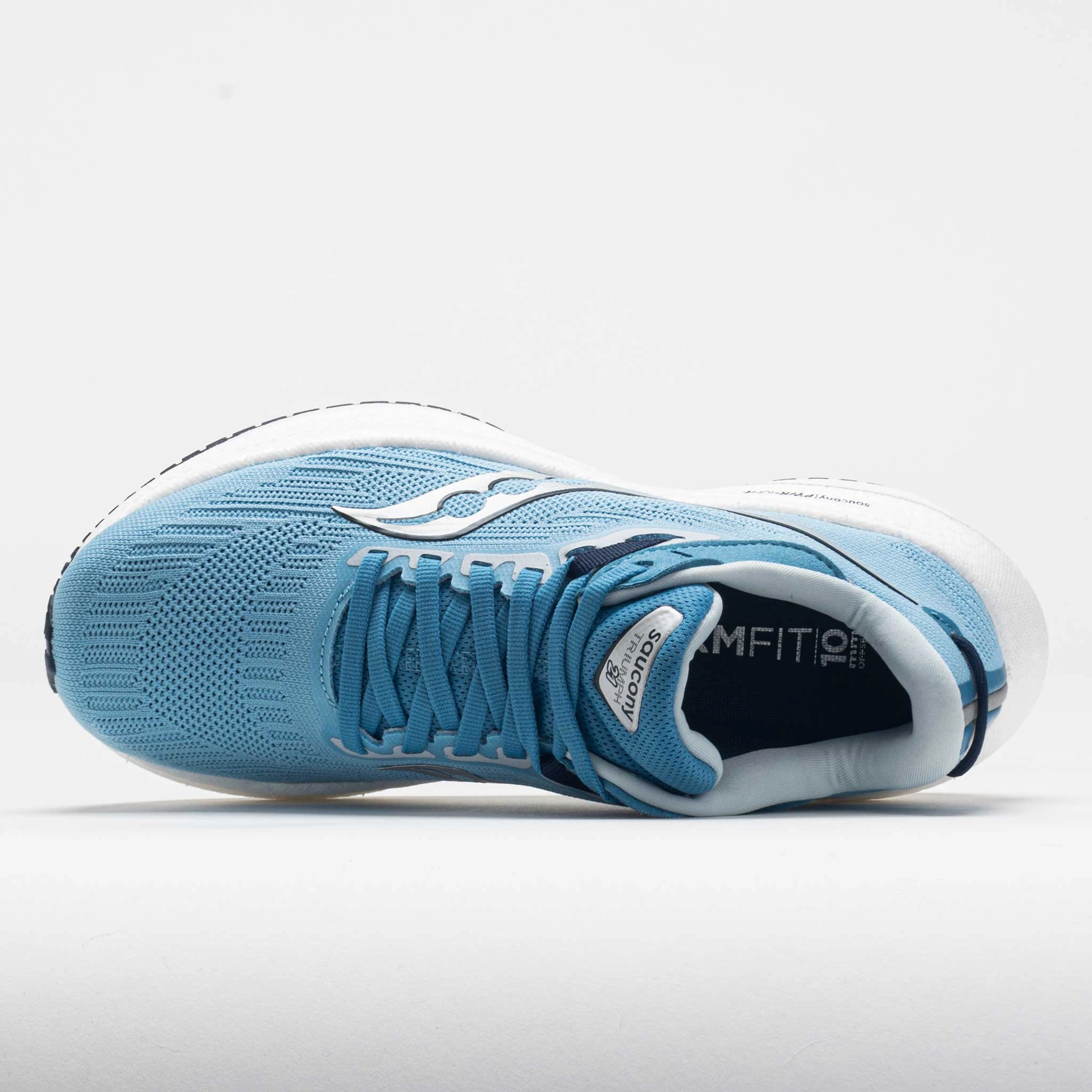 perforated upper Saucony Triumph 21 Women's  Breeze/Navy