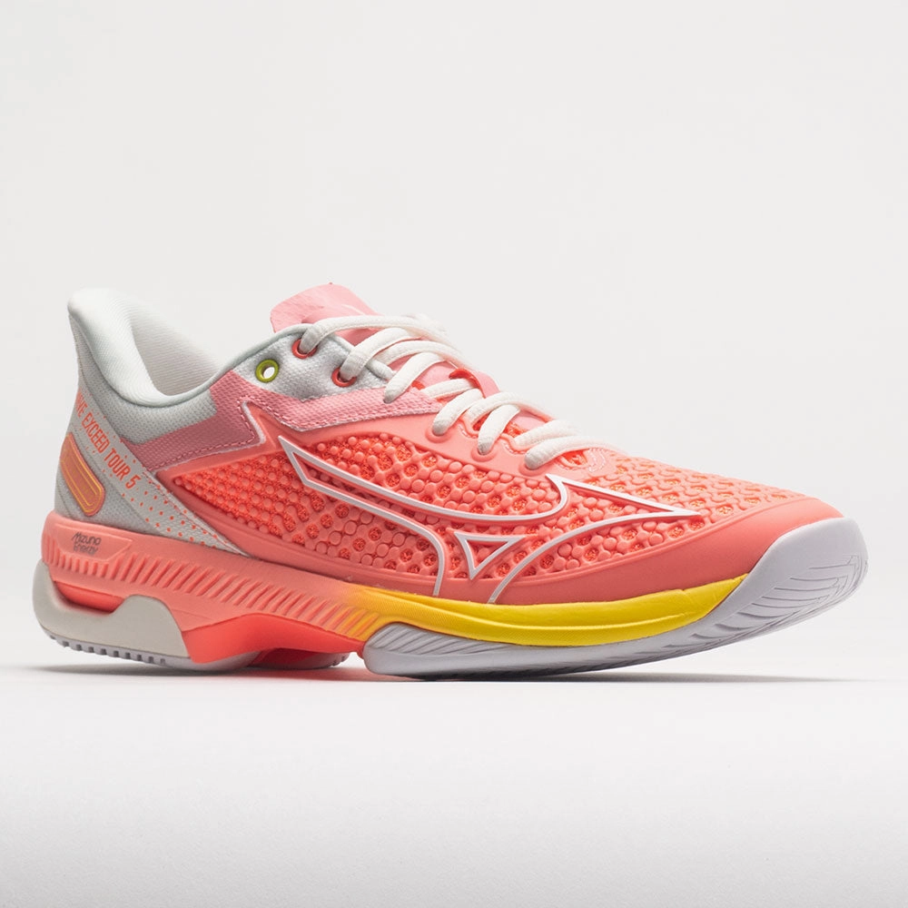 Rugged Mizuno Wave Exceed Tour 5 AC Women's  Candy Coral/Snow White