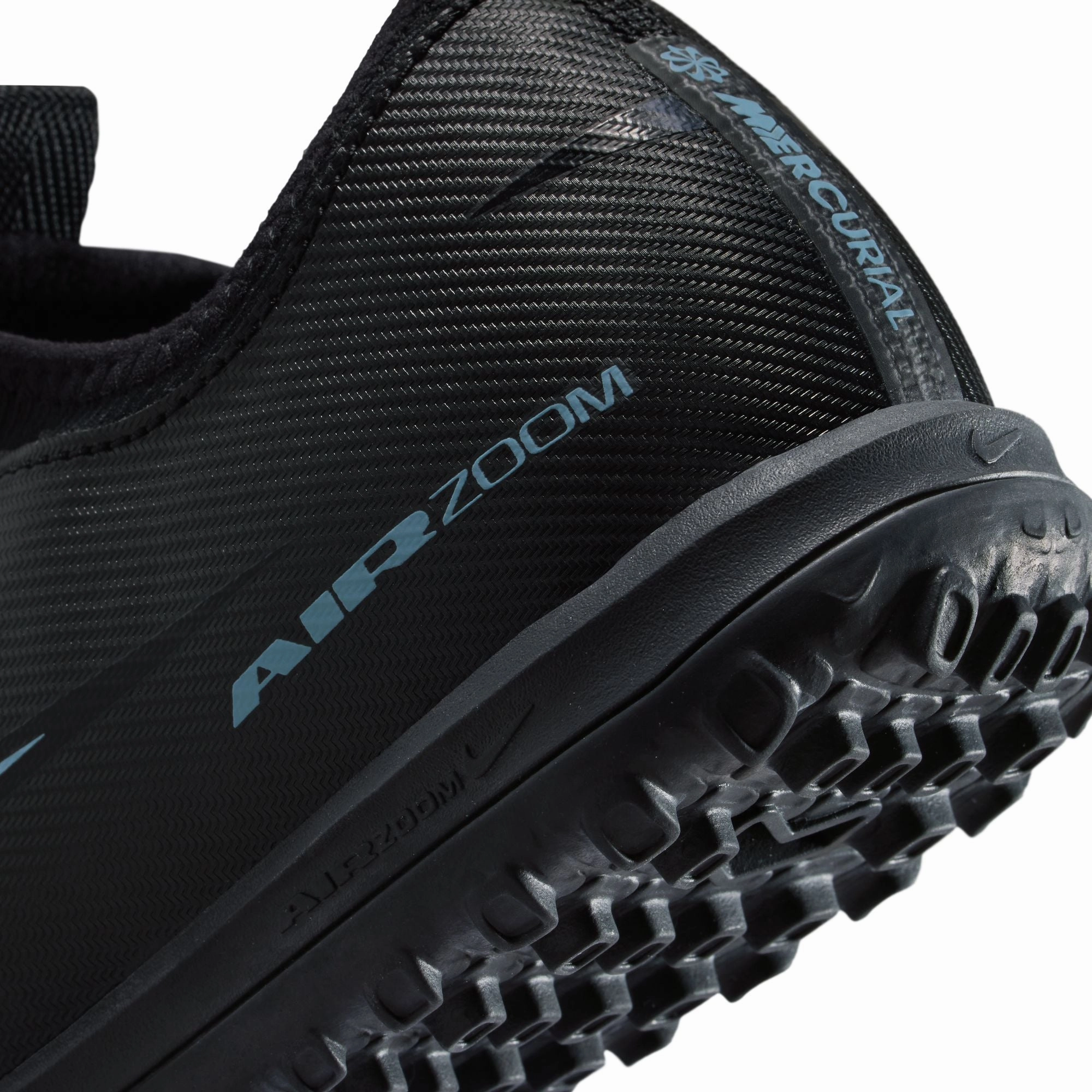 Nike Junior Vapor 16 Academy TF Turf Soccer Shoes -Black/Ice Blue Speed Edge Soft ground