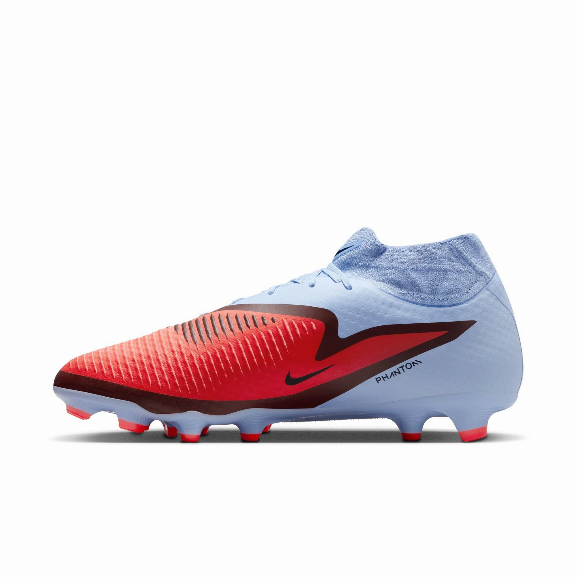 Reflex Touch Nike Phantom 6 360 High Academy DF FG Firm Ground Soccer Cleats - Royal Tint/ Bright Crimson
