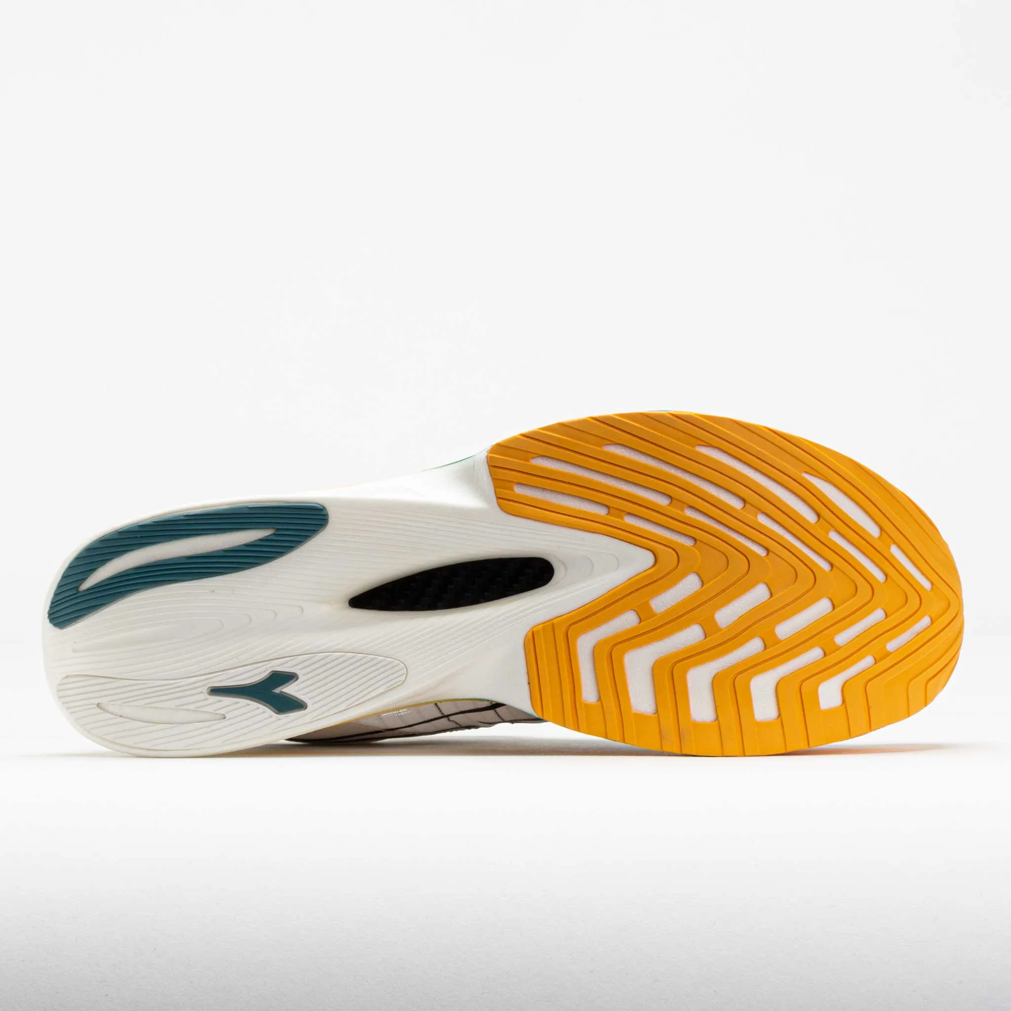 Diadora Gara Carbon Unisex  White/Black/Kumquat arch support insert speed - optimized shoes