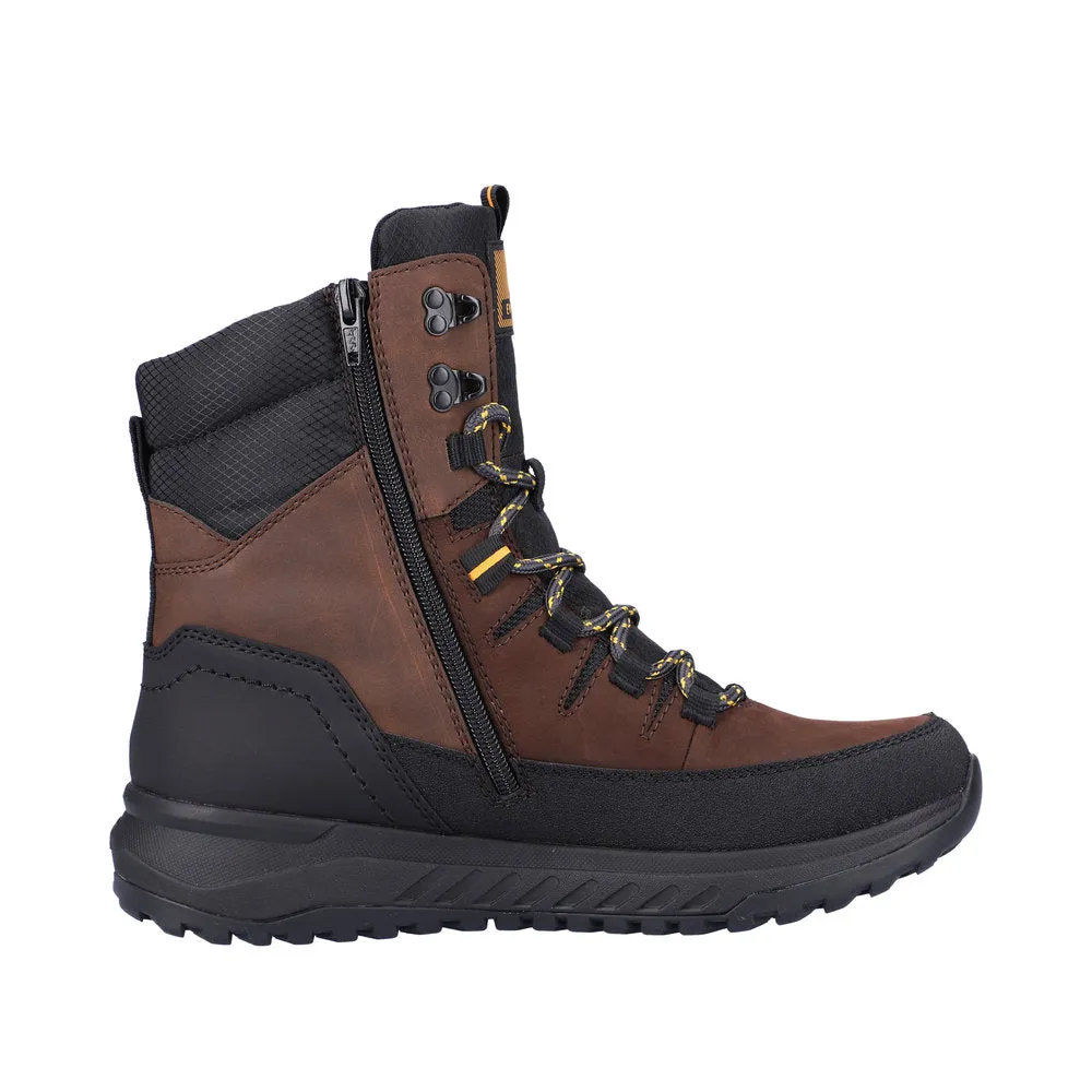 Ski Enthusiast Quality craftsmanship U0171-25 Black/Cigar Lace Boot RTex
