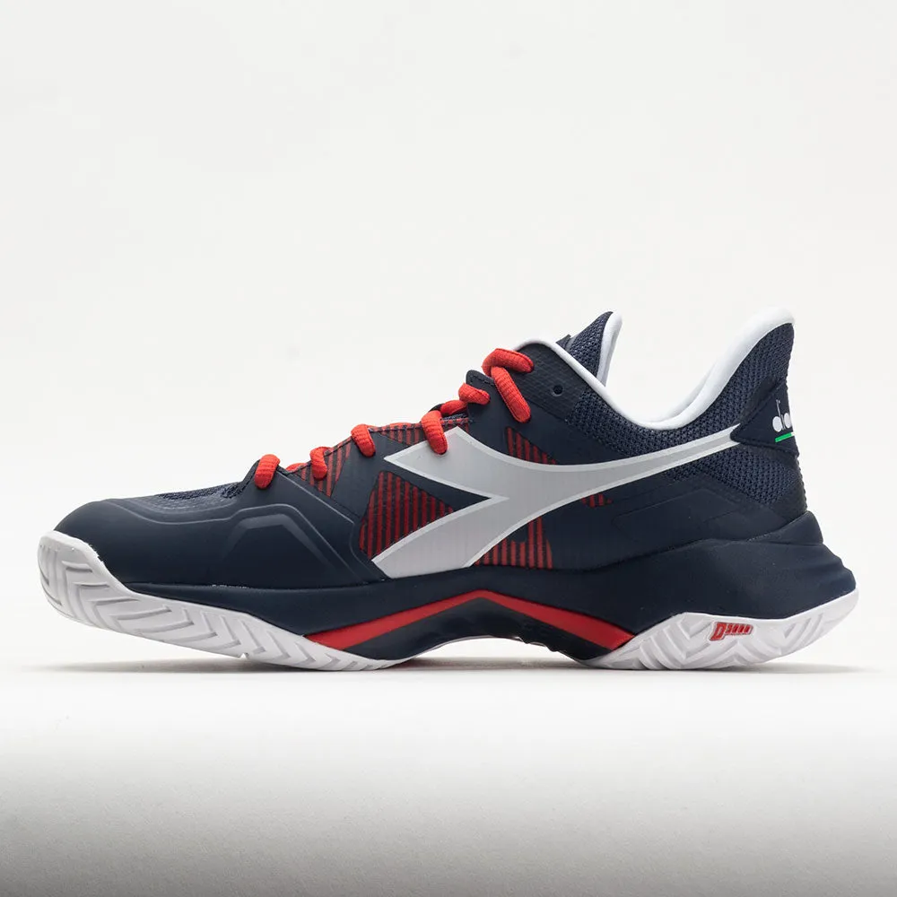 Diadora B.Icon 2 AG Men's  Blue Corsair/White/Fiery Red metatarsal - support - feature shoes