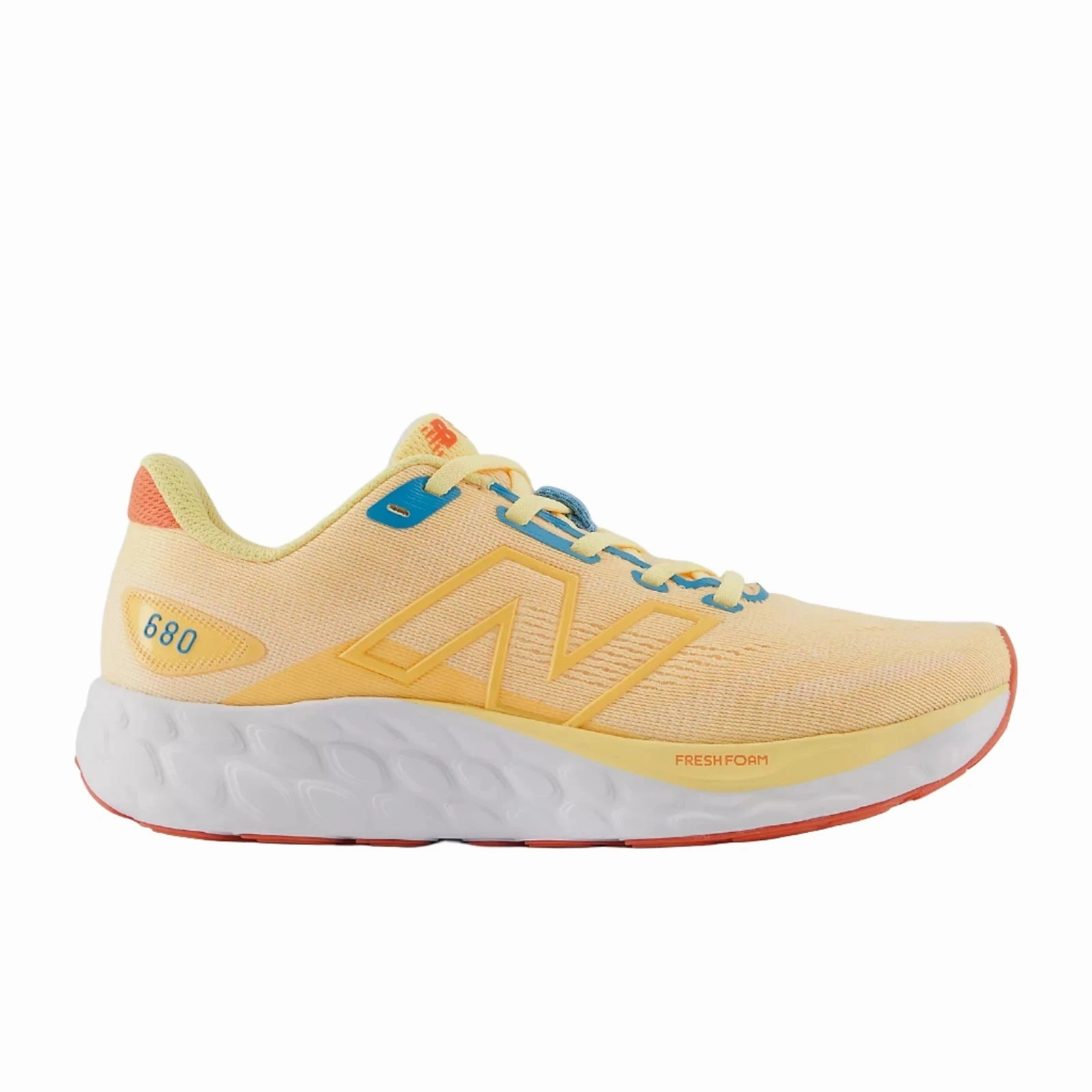 Air Cushion Women's 680v8 White Peach/Coastal Blue