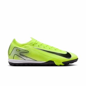Game Preparation Breathable Upper Nike Zoom Mercurial Vapor 15 Pro TF Turf Soccer Shoes - Yellow/ Volt Black