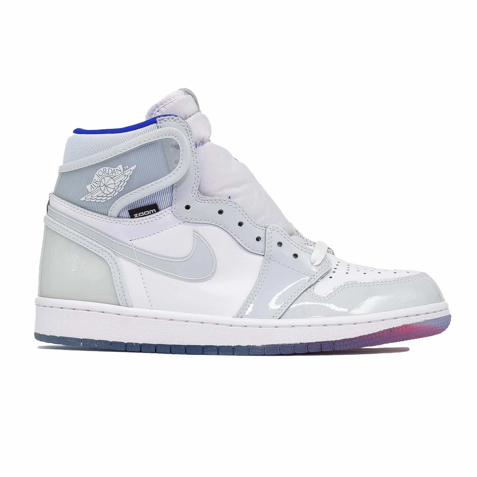 Air Jordan 1 High, Zoom Racer Blue multi - directional traction EVA - sole shoes