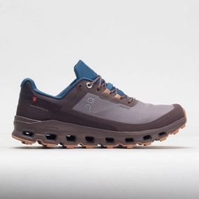 On Cloudvista Waterproof Men's  Zinc/Grape evening - wear shoes gravel - path running shoes