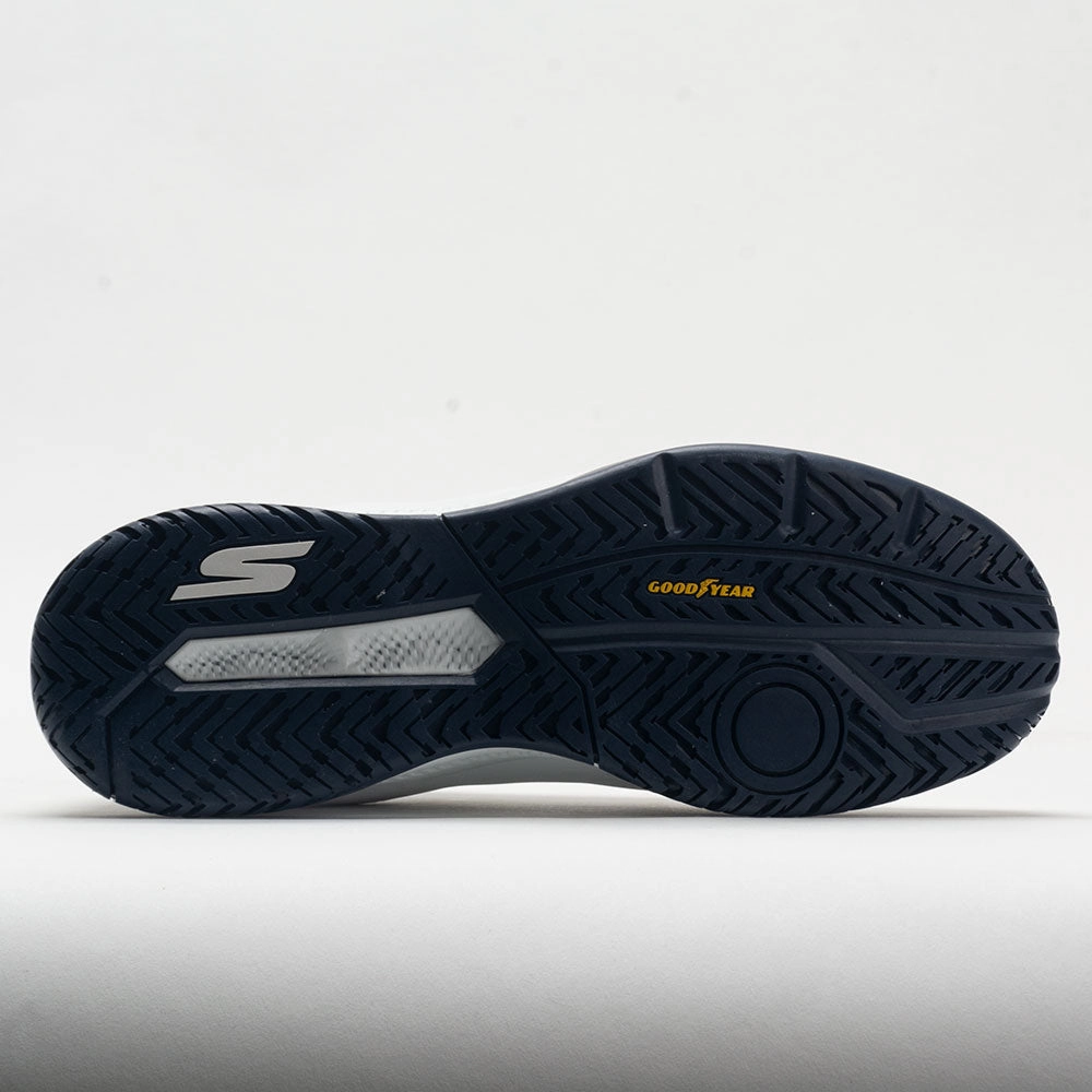 Skechers Viper Court Men's  White/Navy weekday run shoes Stable Heel