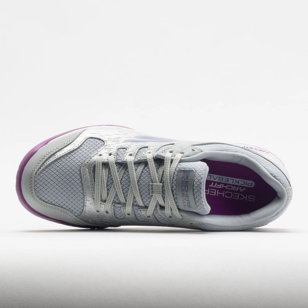 premium - quality all - weather shoes Skechers Viper Court Women's  Grey/Purple