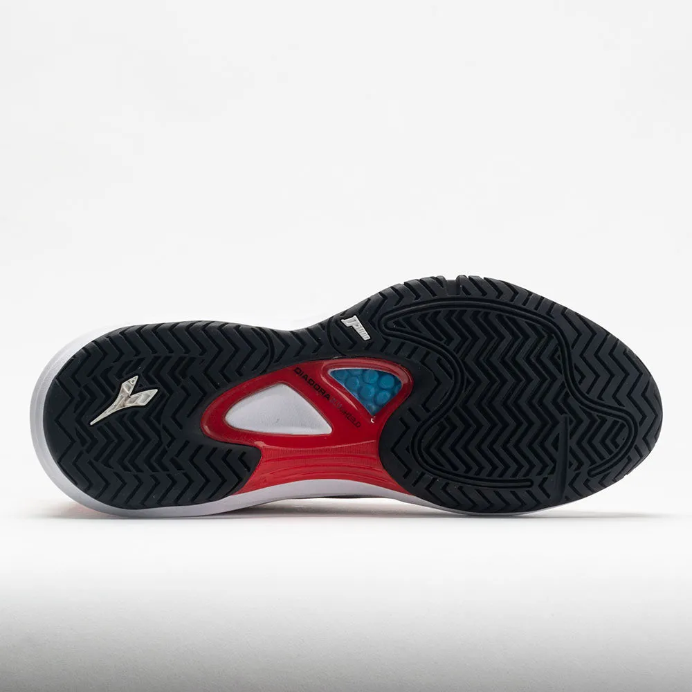 Diadora Speed Blushield Fly AG Men's  White/Black/Fiery Red ankle - high running option 5K