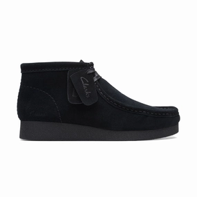 Womens - Wallabee Evo Boot Black Suede Smart Look