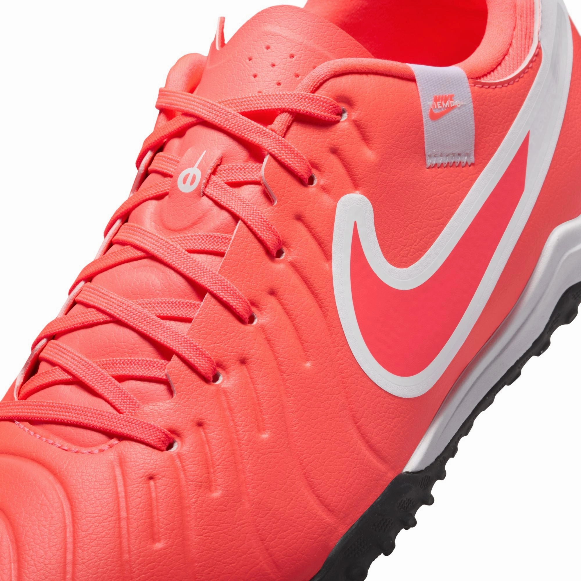 Motion Boost Evening Match Nike Tiempo Legend 10 Academy TF Turf Soccer Shoes - Hot Lava/ White