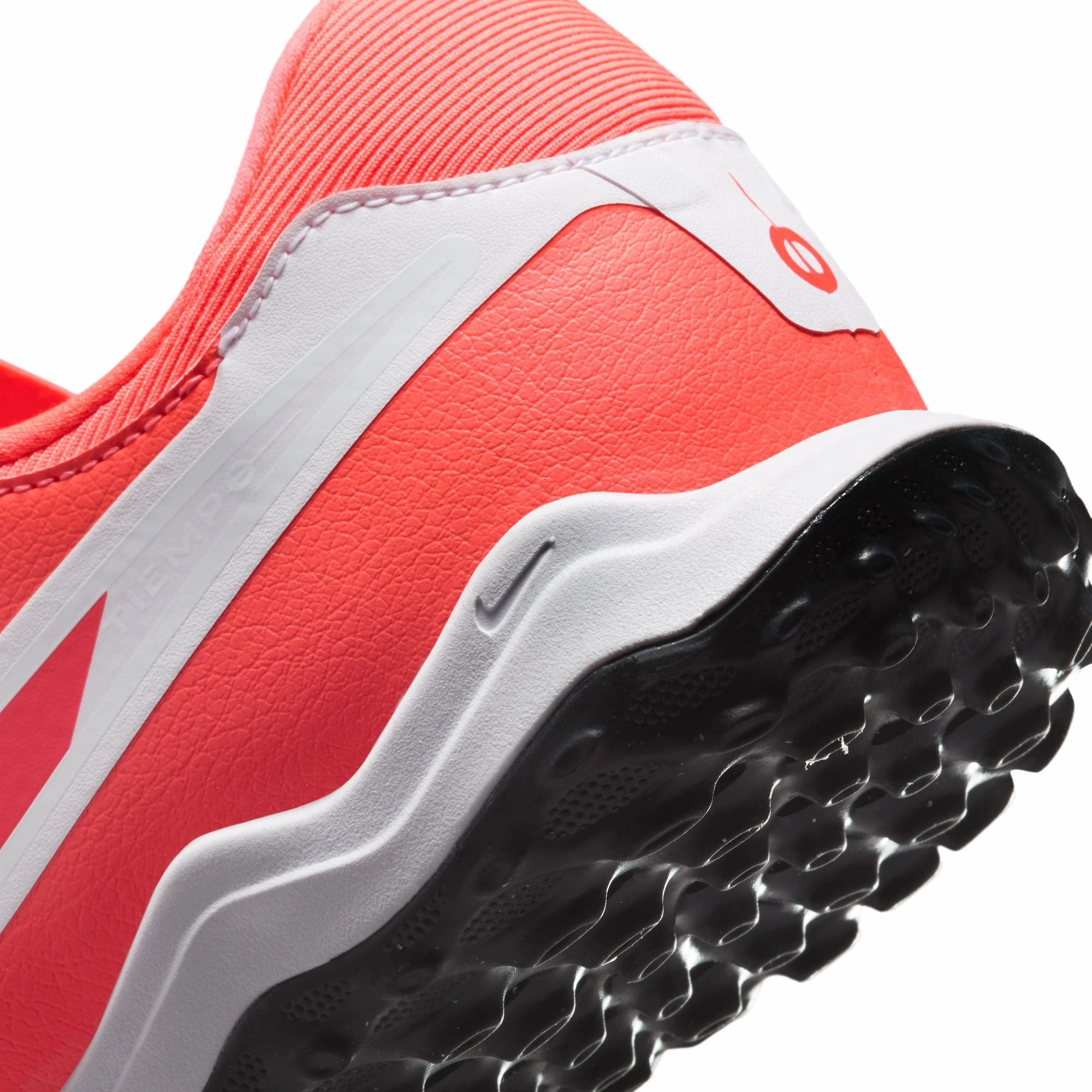 Nike Tiempo Legend 10 Academy TF Turf Soccer Shoes - Hot Lava/ White Grass Grip