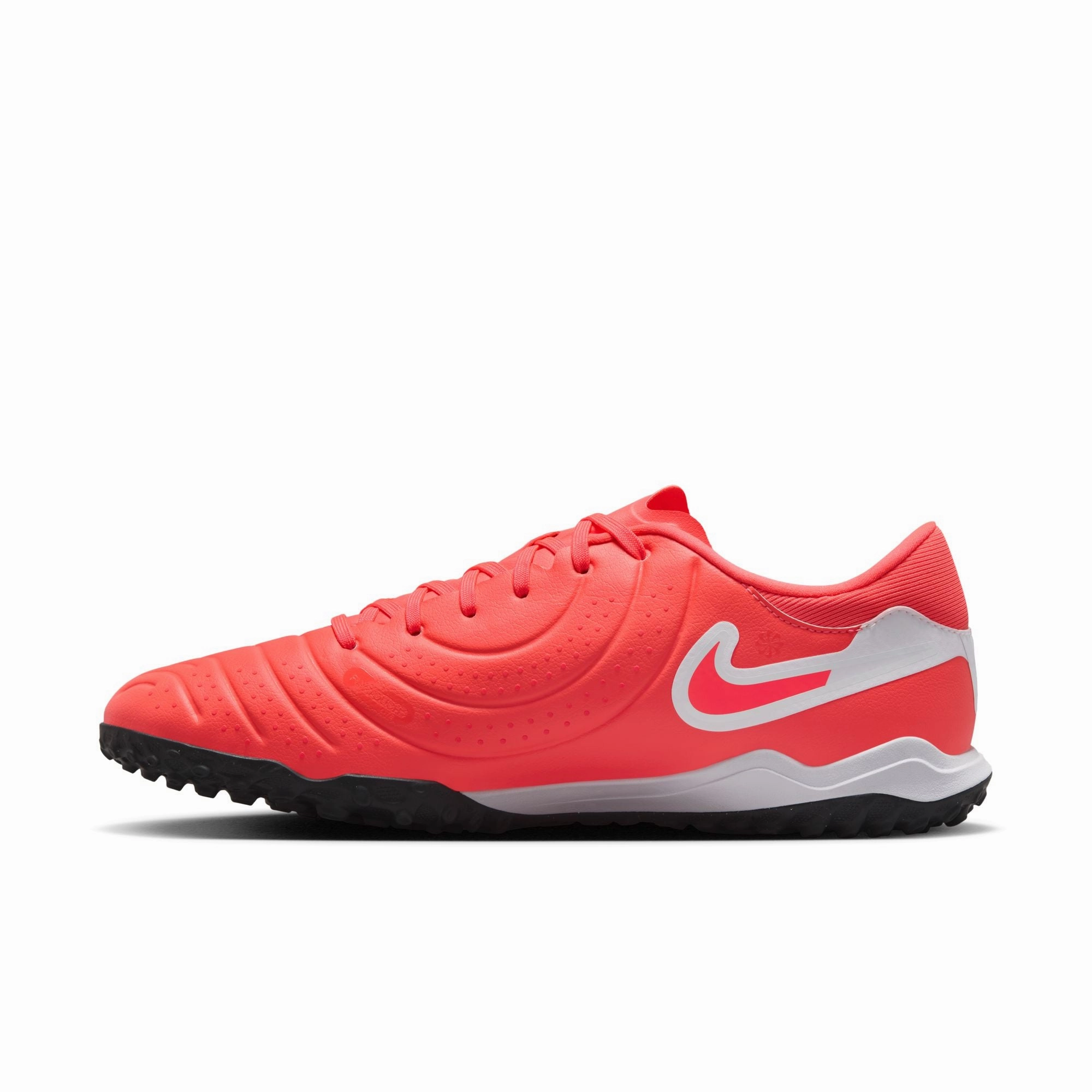 Nike Tiempo Legend 10 Academy TF Turf Soccer Shoes - Hot Lava/ White Game Time Springy Midsole