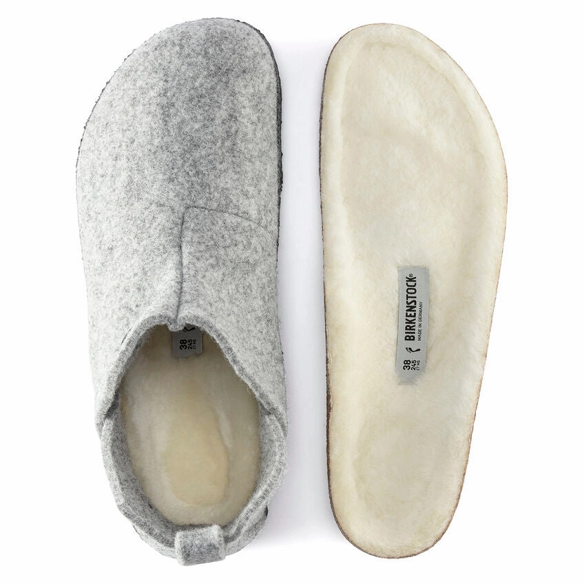 Andermatt Wool/Shearling Light Grey Fresh Lifestyle Sandals Active Style Slides