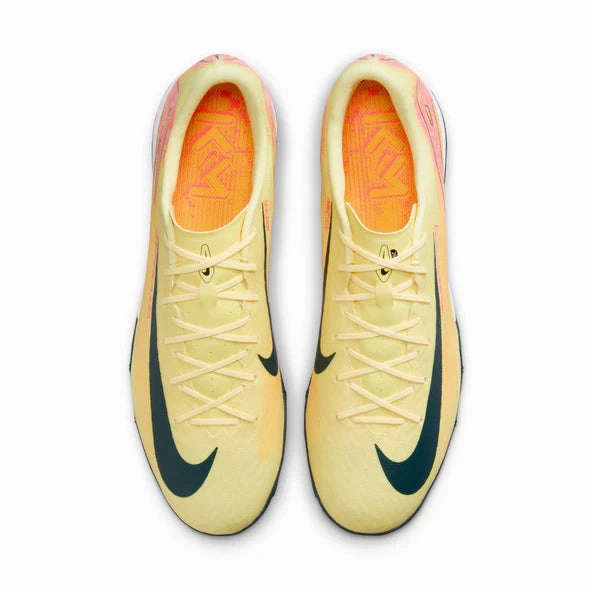 Ball Control Toe Alignment Nike Zoom Mercurial Vapor 16 Academy KM TF Turf Soccer Shoes- LT Laser Orange/Armory Navy