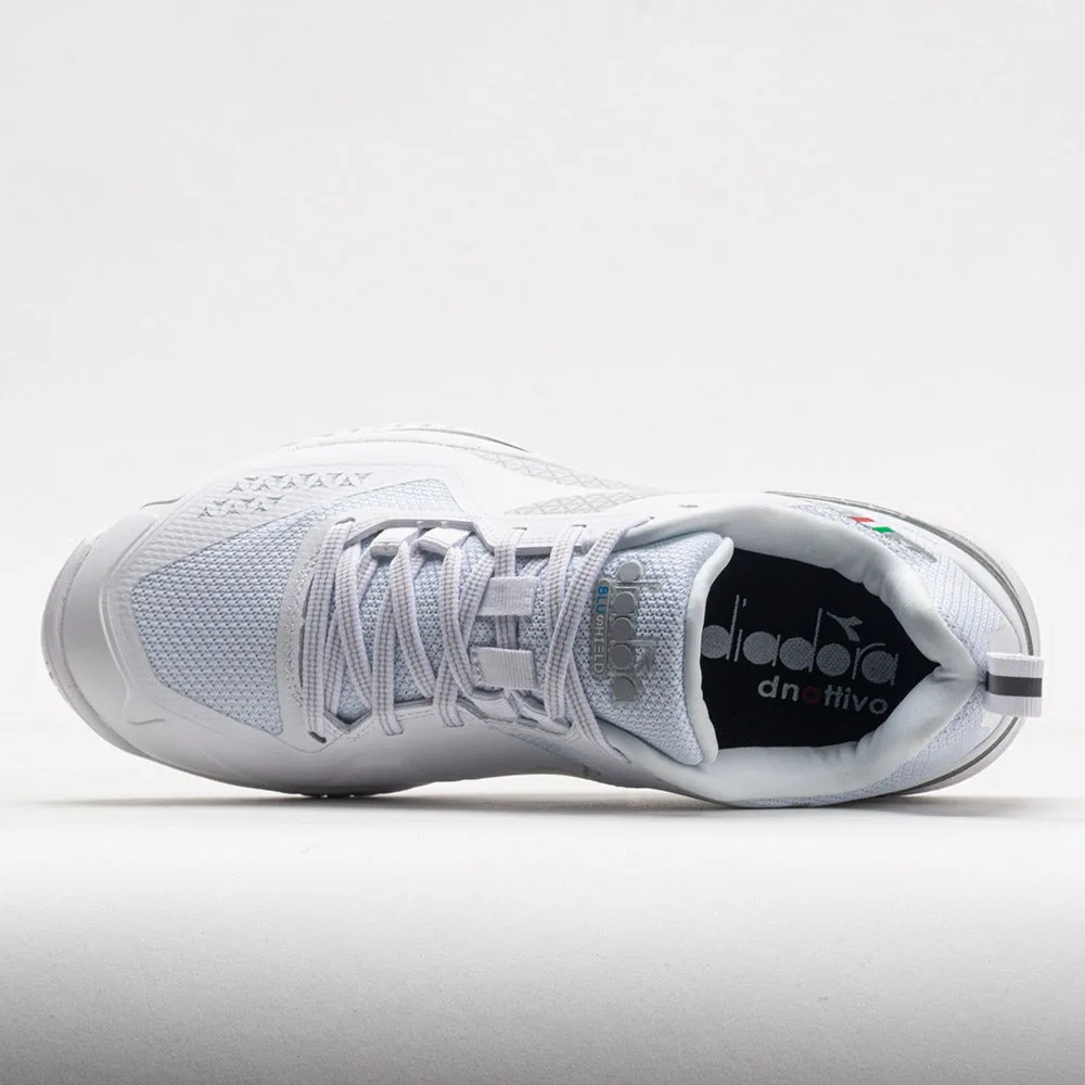 Diadora Blushield Torneo 2 AG Women's  White/White/White running in natural tracks shoes arch - support insole shoes