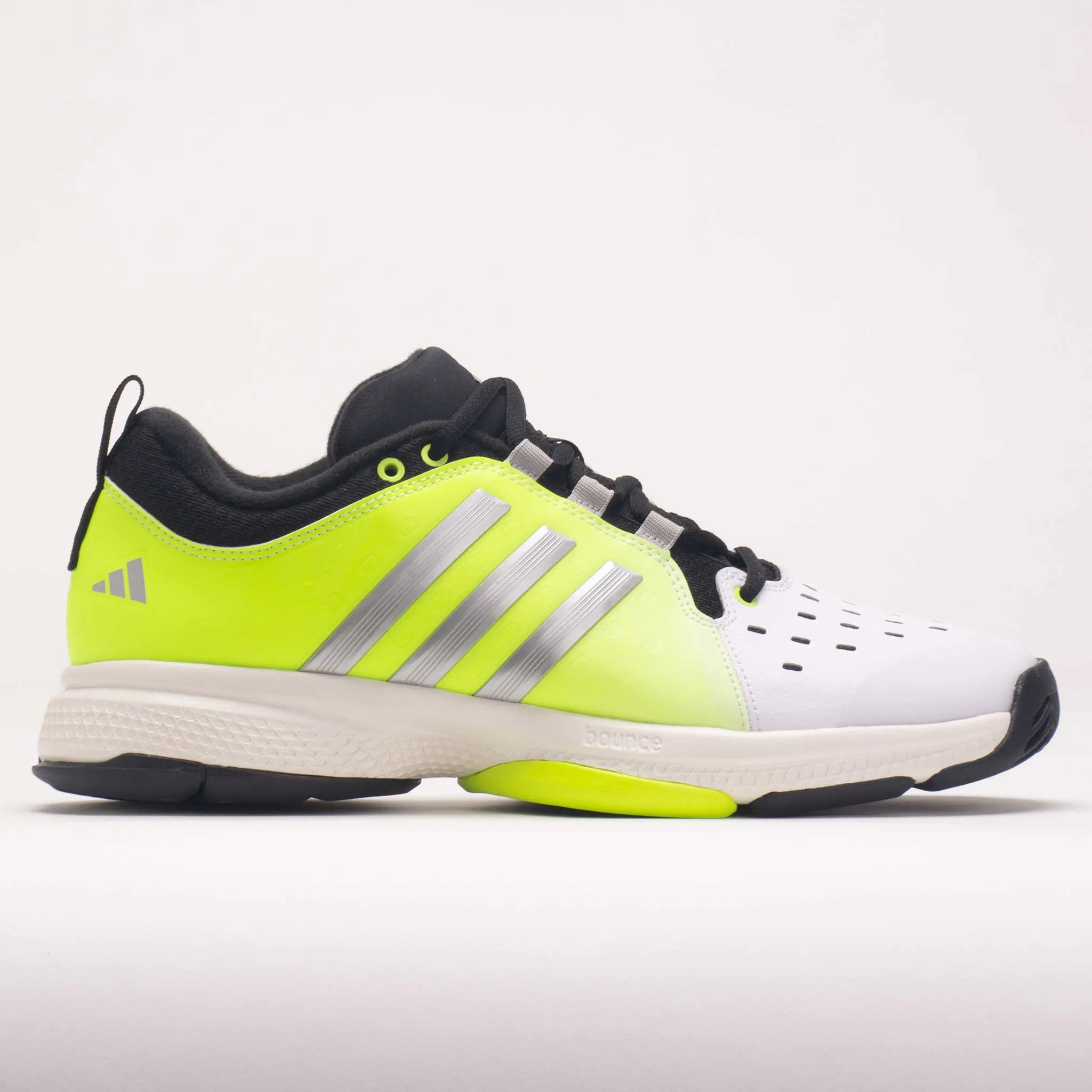 adidas Court Pickleball Men's  White/Silver Met/Core Black luxury running option All-Purpose Cushioning