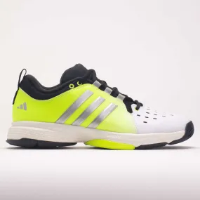 adidas Court Pickleball Men's  White/Silver Met/Core Black luxury running option All-Purpose Cushioning