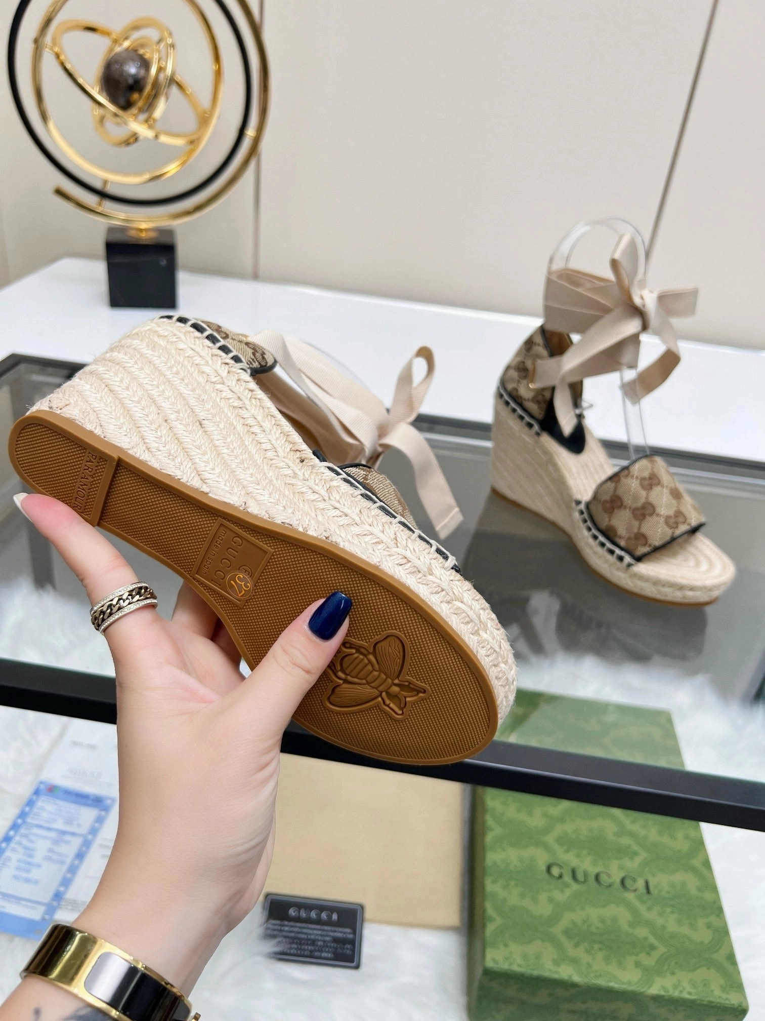 Neutral Look Urban Walk SE1326 GC Wedge High Heel Sandals / Size5-11