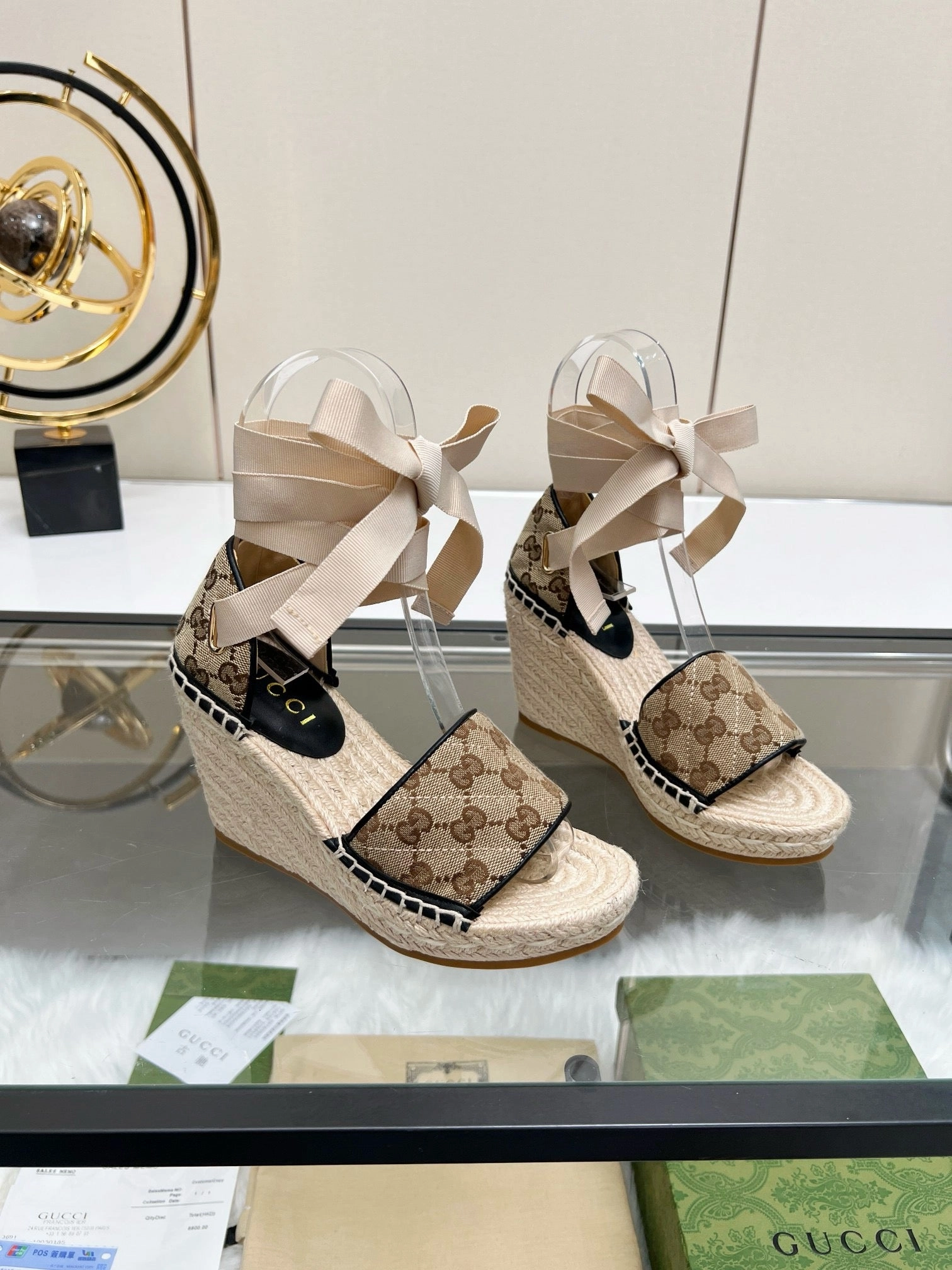 Comfortable fit SE1326 GC Wedge High Heel Sandals / Size5-11