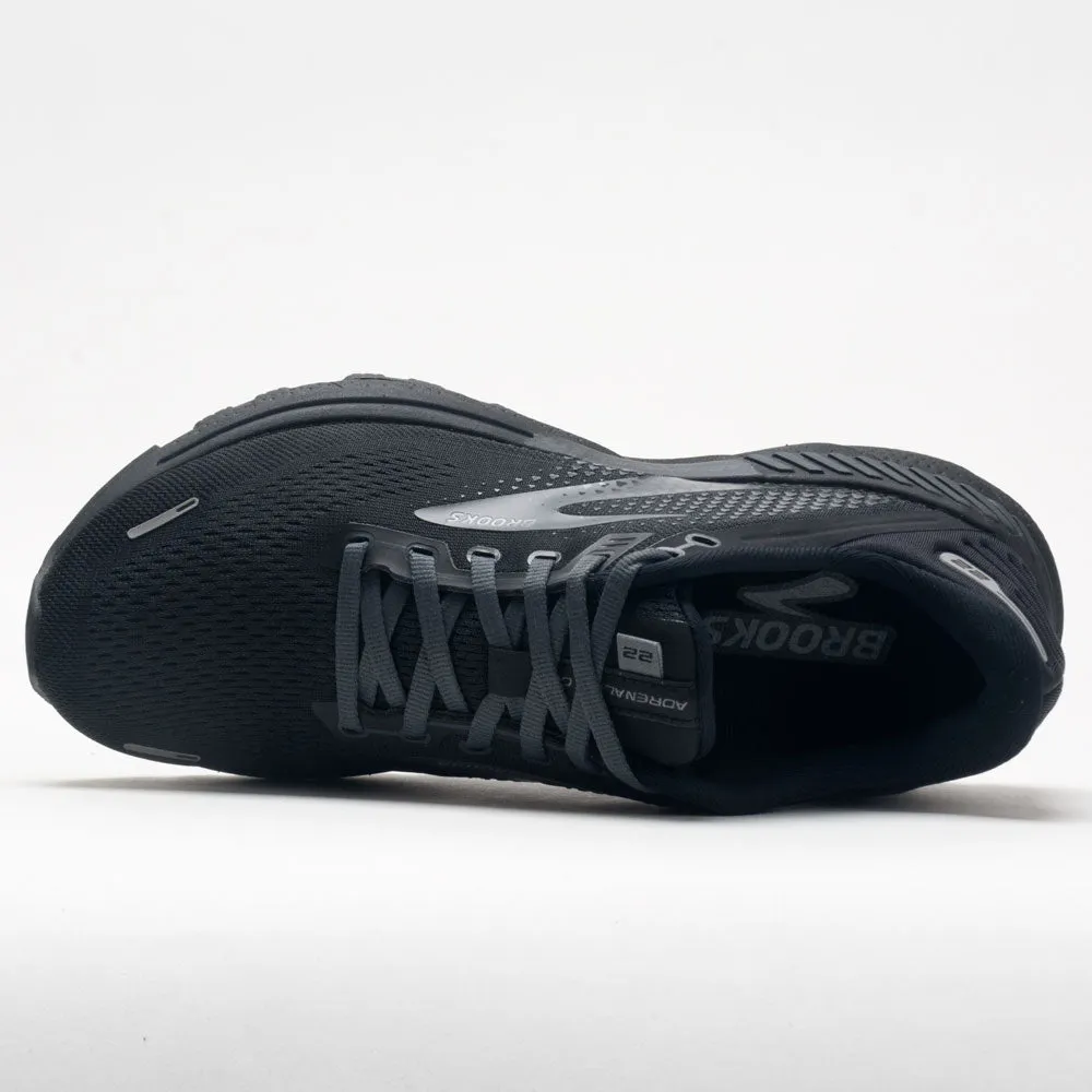 Brooks Adrenaline GTS 22 Women's  Black/Black/Ebony Joint protection hot - weather running gear