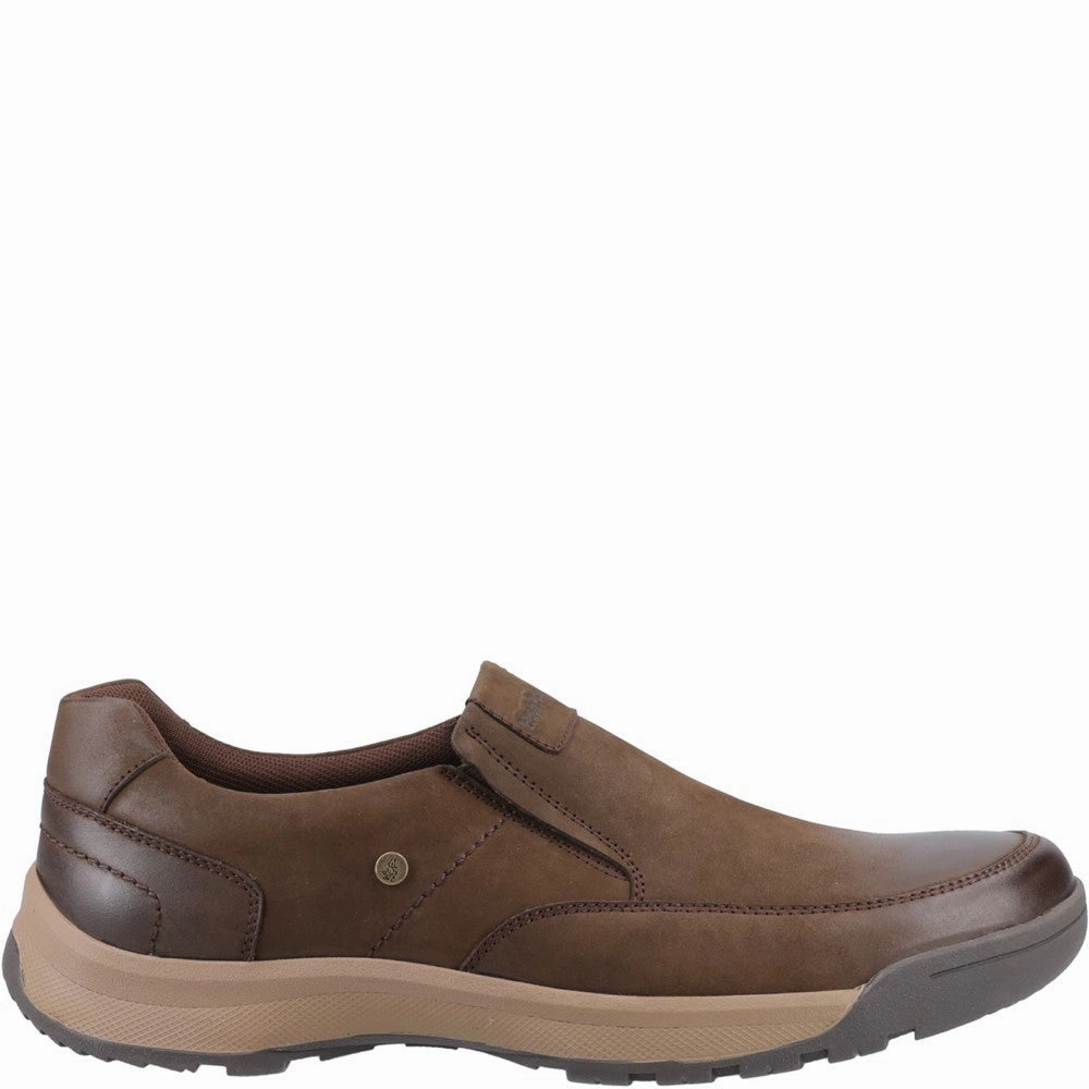 Lightweight Walk Flexible Wear Hush Puppies Vaun Slip On Wide Fit Shoes