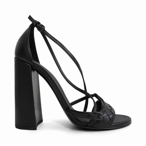 Comfortable Lightweight Footwear Bottega Veneta Block Heel Sandals - Women's 38