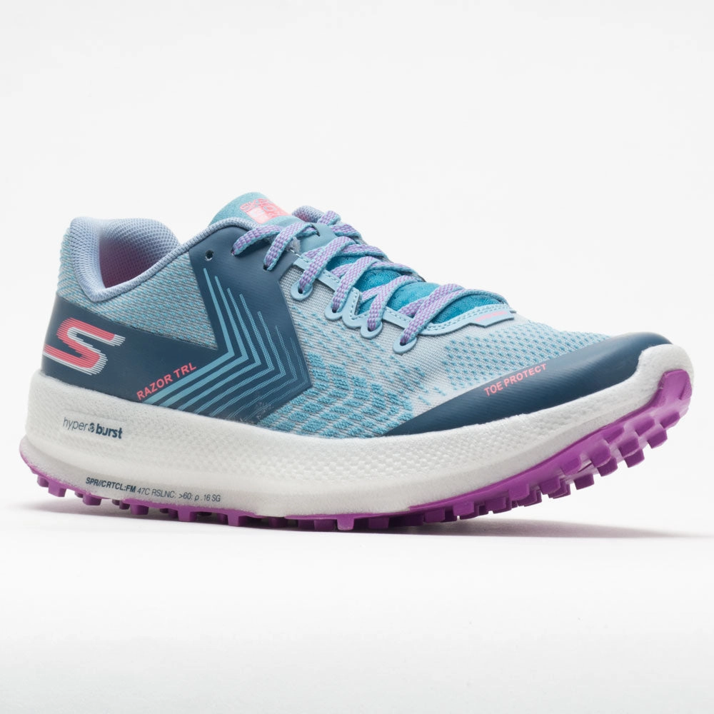 Skechers GOrun Razor TRL Women's  Blue/Purple ribbon - trimmed - design shoes running on an outdoor track shoes