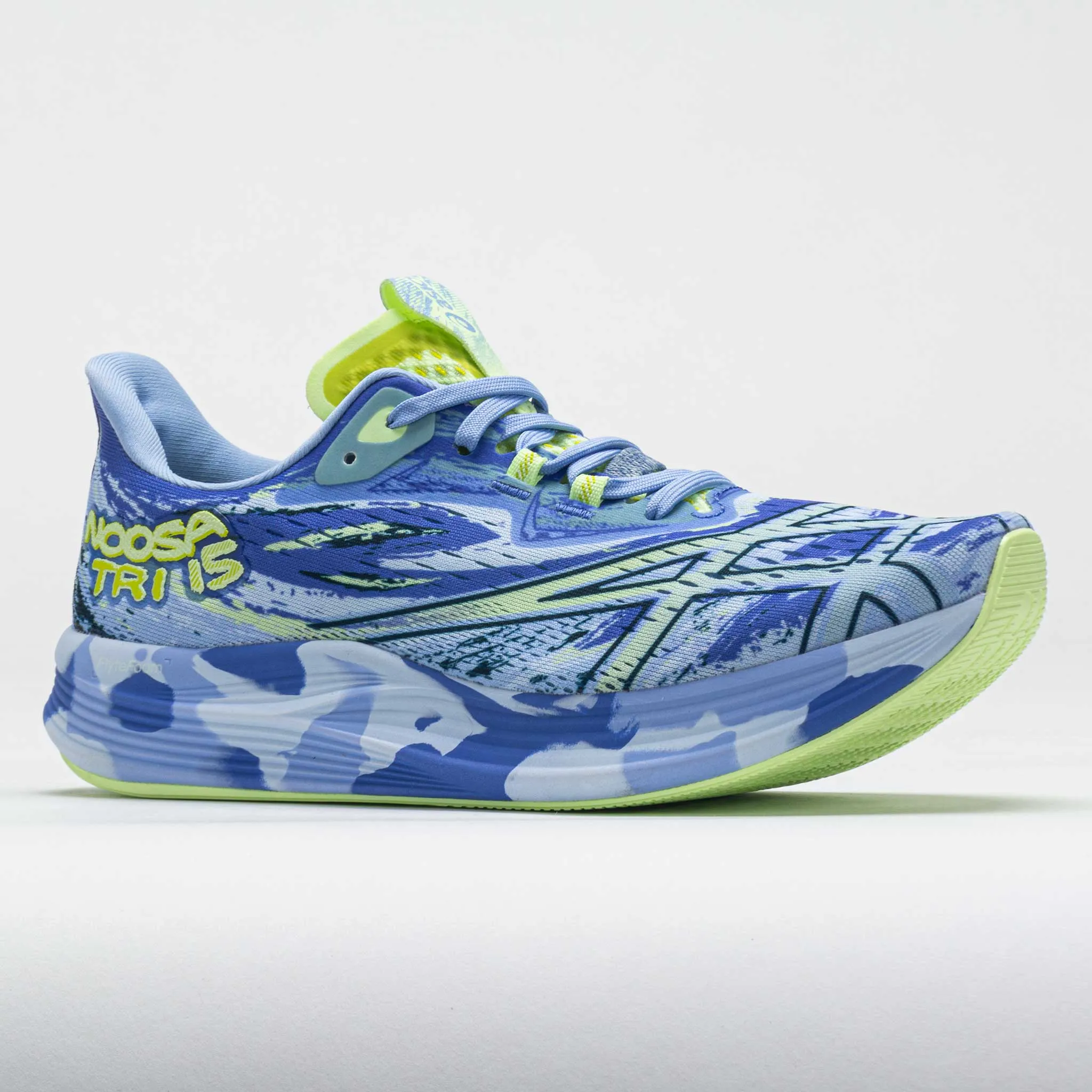 outdoor trail running shoe usage running with a backpack ASICS Noosa Tri 15 Women's  Sapphire/Illuminate Yellow