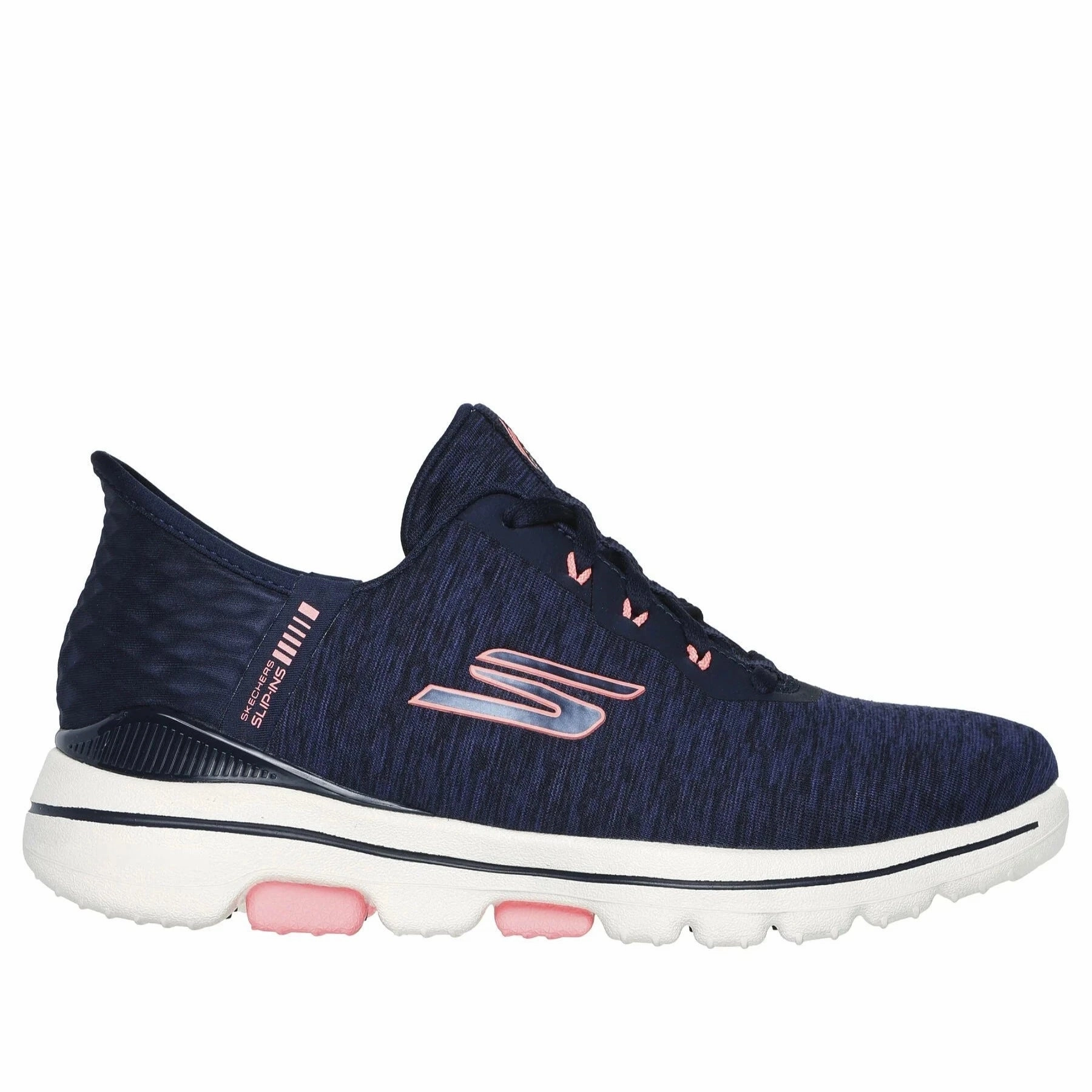 Women's Skechers Slip-ins: Go Golf Walk 5 Navy/Pink Mountain Hike Root Path