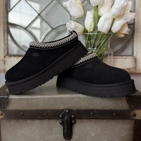 Adaptive Base Knit Glow UGG Tazz Slipper Platform Black Women??s